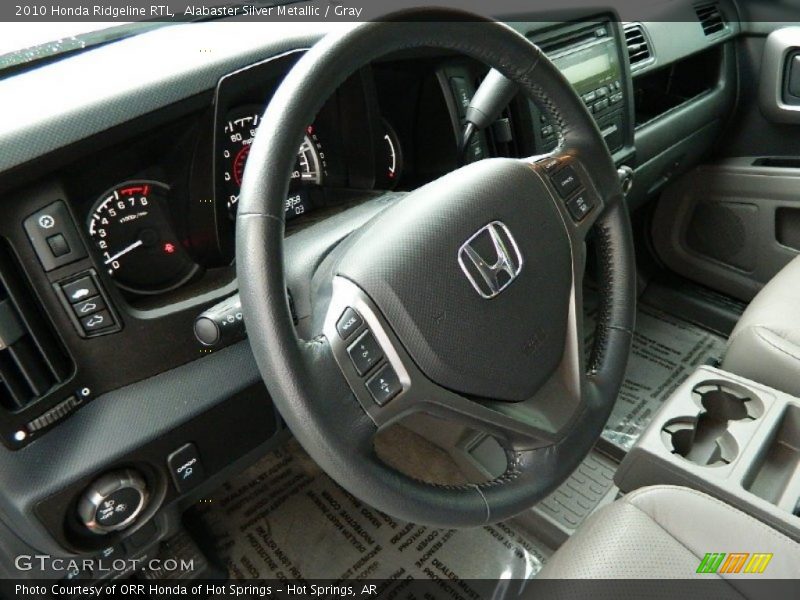 Alabaster Silver Metallic / Gray 2010 Honda Ridgeline RTL