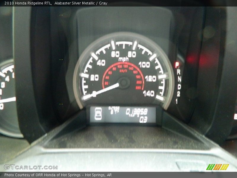 Alabaster Silver Metallic / Gray 2010 Honda Ridgeline RTL
