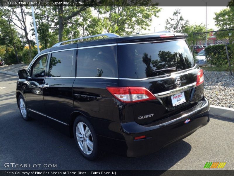 Super Black / Gray 2012 Nissan Quest 3.5 SL