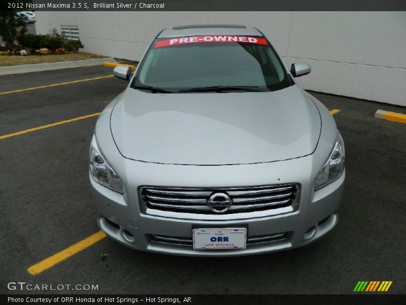 Brilliant Silver / Charcoal 2012 Nissan Maxima 3.5 S