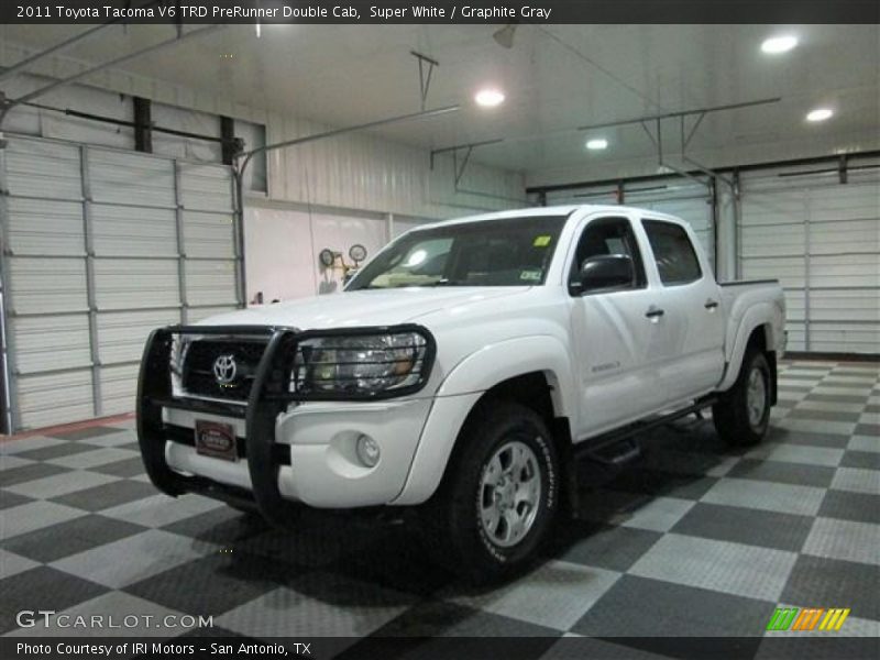 Super White / Graphite Gray 2011 Toyota Tacoma V6 TRD PreRunner Double Cab