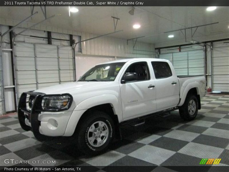 Super White / Graphite Gray 2011 Toyota Tacoma V6 TRD PreRunner Double Cab