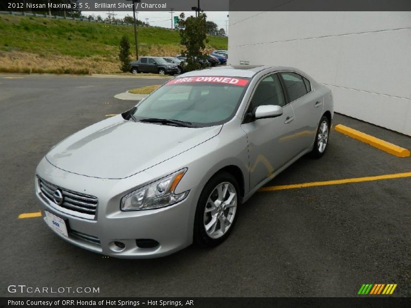Brilliant Silver / Charcoal 2012 Nissan Maxima 3.5 S