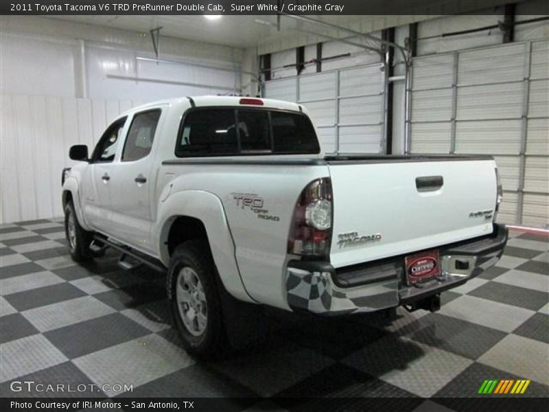 Super White / Graphite Gray 2011 Toyota Tacoma V6 TRD PreRunner Double Cab