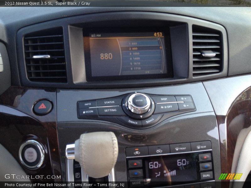 Super Black / Gray 2012 Nissan Quest 3.5 SL