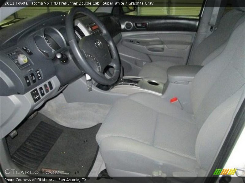 Super White / Graphite Gray 2011 Toyota Tacoma V6 TRD PreRunner Double Cab