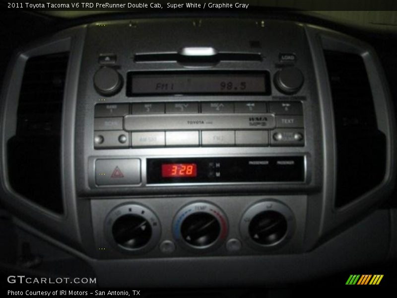 Super White / Graphite Gray 2011 Toyota Tacoma V6 TRD PreRunner Double Cab
