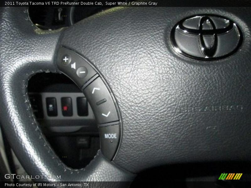 Super White / Graphite Gray 2011 Toyota Tacoma V6 TRD PreRunner Double Cab