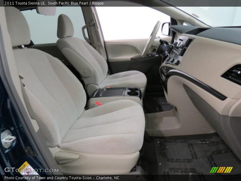 South Pacific Blue Pearl / Bisque 2011 Toyota Sienna LE