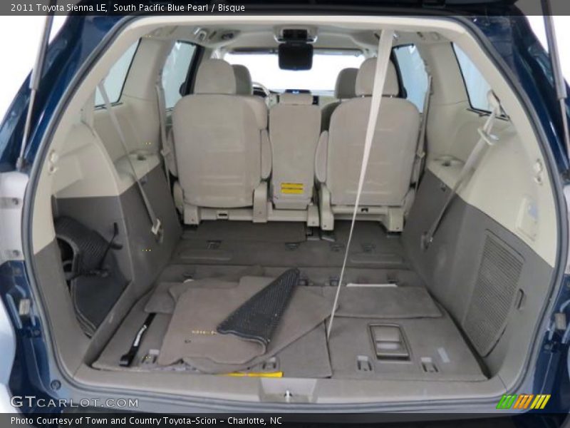 South Pacific Blue Pearl / Bisque 2011 Toyota Sienna LE