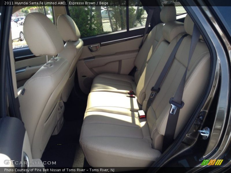 Espresso Brown / Beige 2011 Hyundai Santa Fe Limited AWD