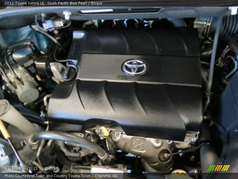 South Pacific Blue Pearl / Bisque 2011 Toyota Sienna LE