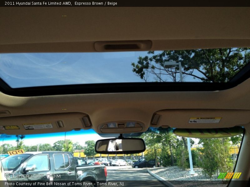 Espresso Brown / Beige 2011 Hyundai Santa Fe Limited AWD