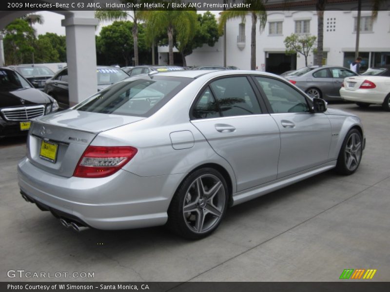 Iridium Silver Metallic / Black AMG Premium Leather 2009 Mercedes-Benz C 63 AMG