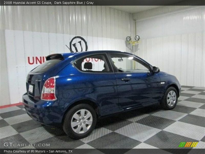 Dark Sapphire Blue / Gray 2008 Hyundai Accent GS Coupe