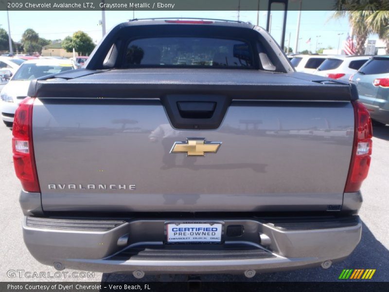 Graystone Metallic / Ebony 2009 Chevrolet Avalanche LTZ