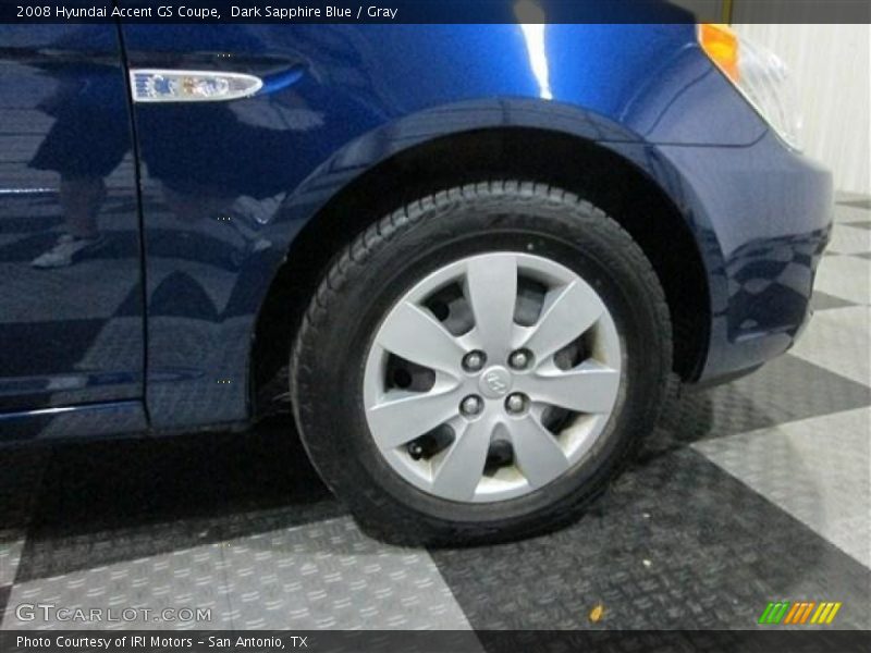 Dark Sapphire Blue / Gray 2008 Hyundai Accent GS Coupe