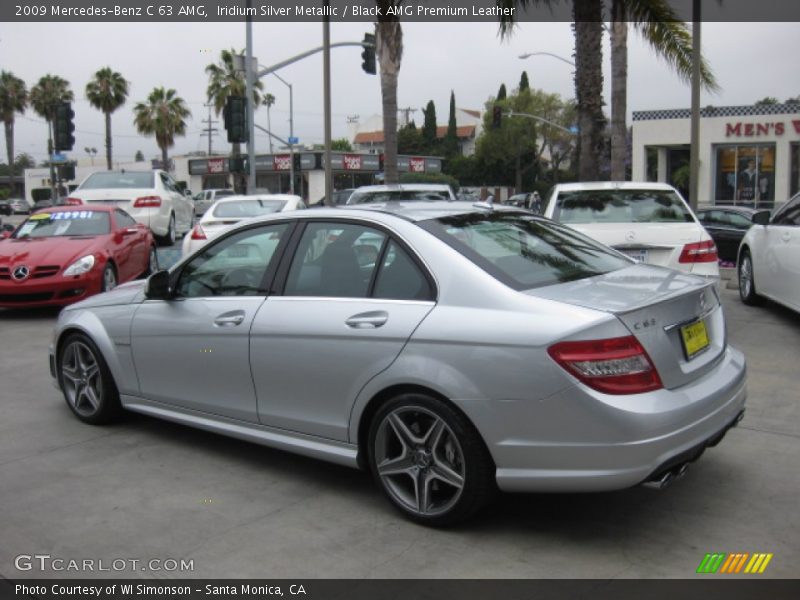 Iridium Silver Metallic / Black AMG Premium Leather 2009 Mercedes-Benz C 63 AMG