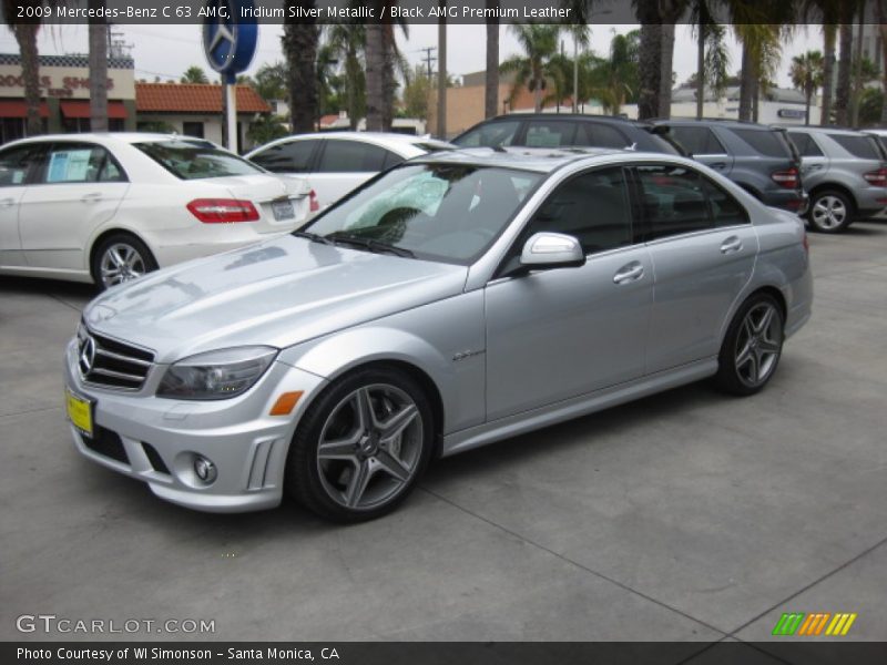 Iridium Silver Metallic / Black AMG Premium Leather 2009 Mercedes-Benz C 63 AMG