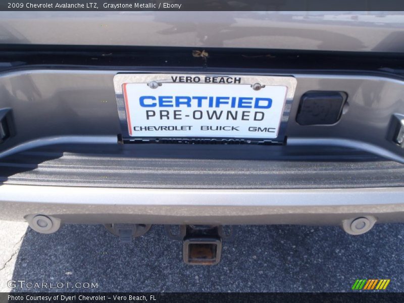 Graystone Metallic / Ebony 2009 Chevrolet Avalanche LTZ