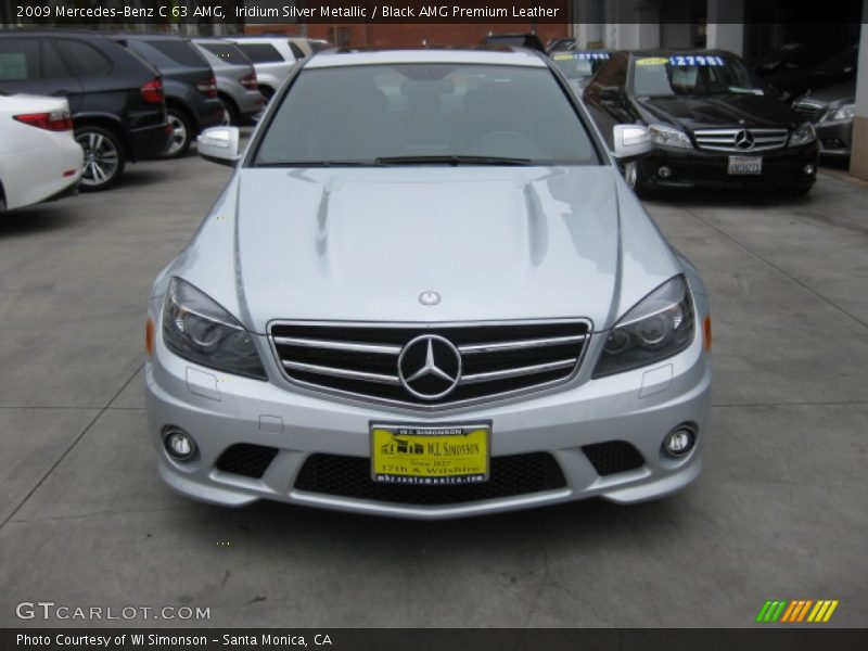 Iridium Silver Metallic / Black AMG Premium Leather 2009 Mercedes-Benz C 63 AMG