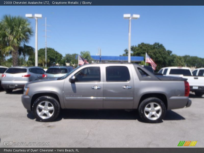 Graystone Metallic / Ebony 2009 Chevrolet Avalanche LTZ