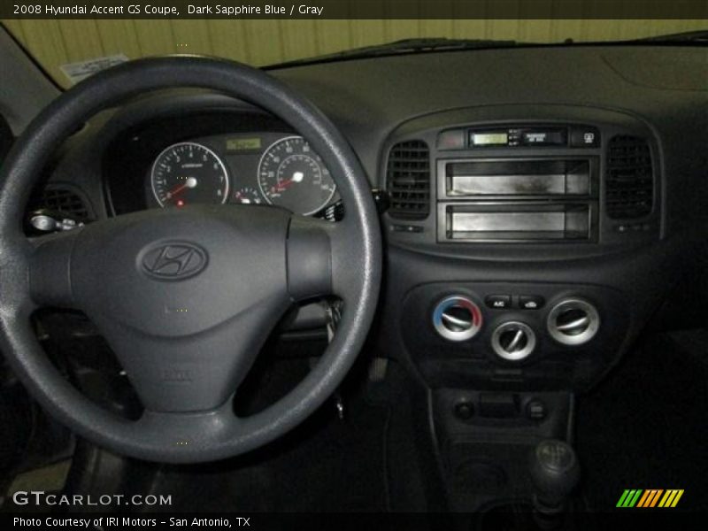 Dark Sapphire Blue / Gray 2008 Hyundai Accent GS Coupe