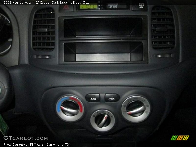 Dark Sapphire Blue / Gray 2008 Hyundai Accent GS Coupe