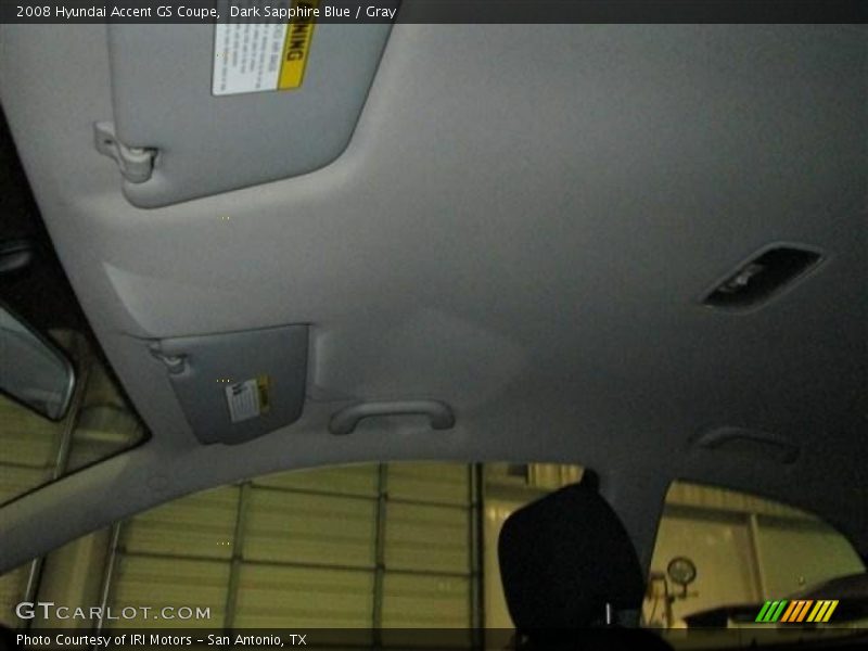 Dark Sapphire Blue / Gray 2008 Hyundai Accent GS Coupe