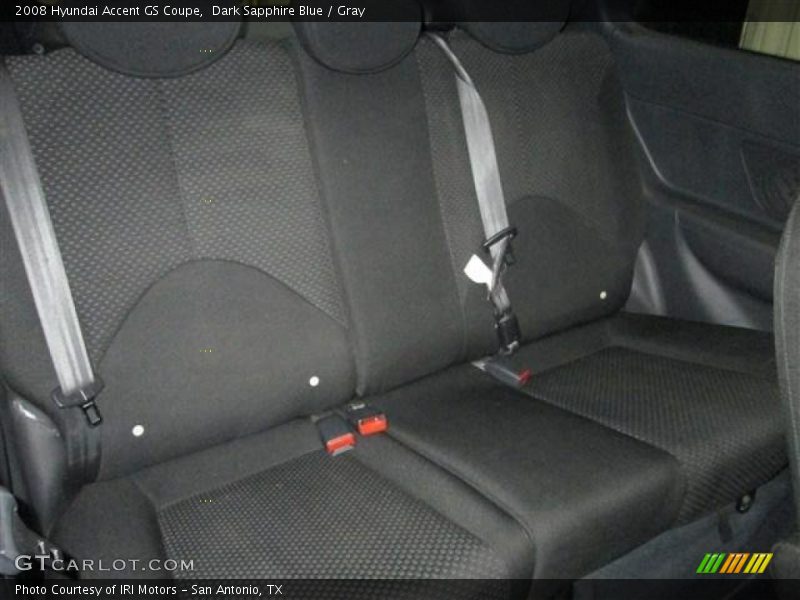 Dark Sapphire Blue / Gray 2008 Hyundai Accent GS Coupe