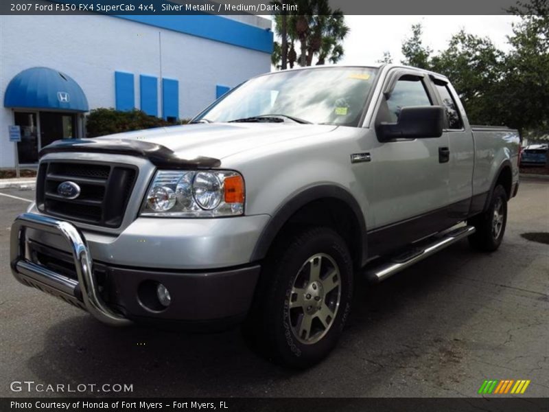 Silver Metallic / Medium/Dark Flint 2007 Ford F150 FX4 SuperCab 4x4