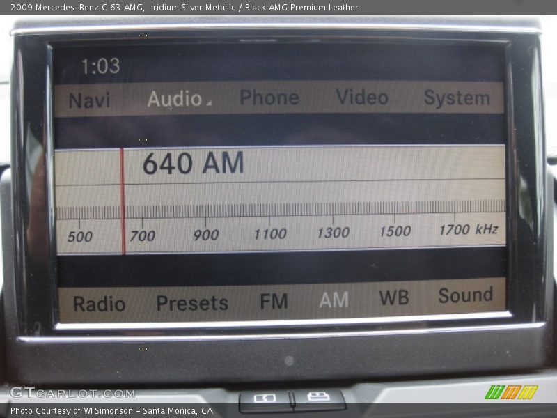 Audio System of 2009 C 63 AMG