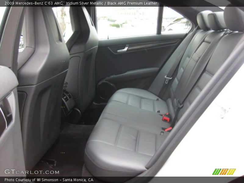 Rear Seat of 2009 C 63 AMG