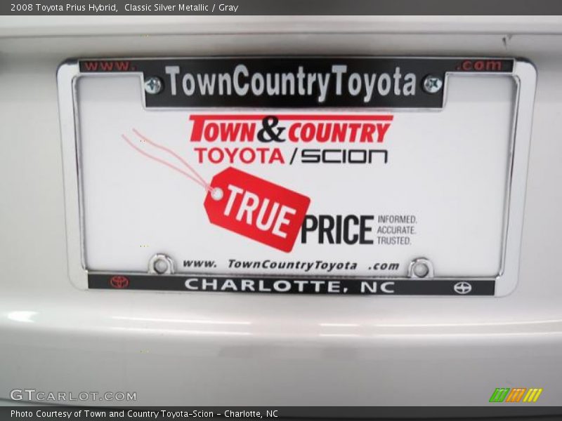Classic Silver Metallic / Gray 2008 Toyota Prius Hybrid