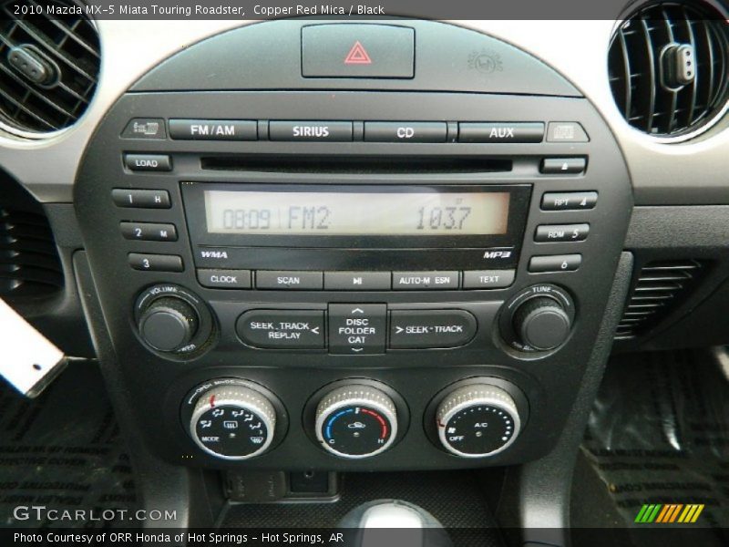 Controls of 2010 MX-5 Miata Touring Roadster