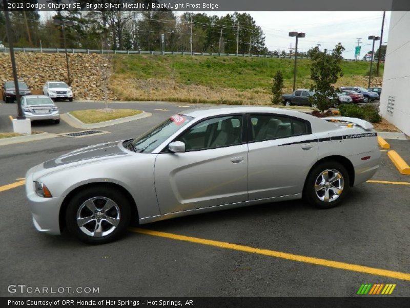 Bright Silver Metallic / Black/Light Frost Beige 2012 Dodge Charger SE