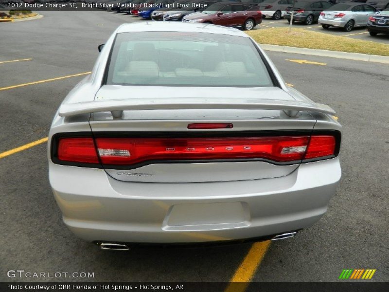 Bright Silver Metallic / Black/Light Frost Beige 2012 Dodge Charger SE