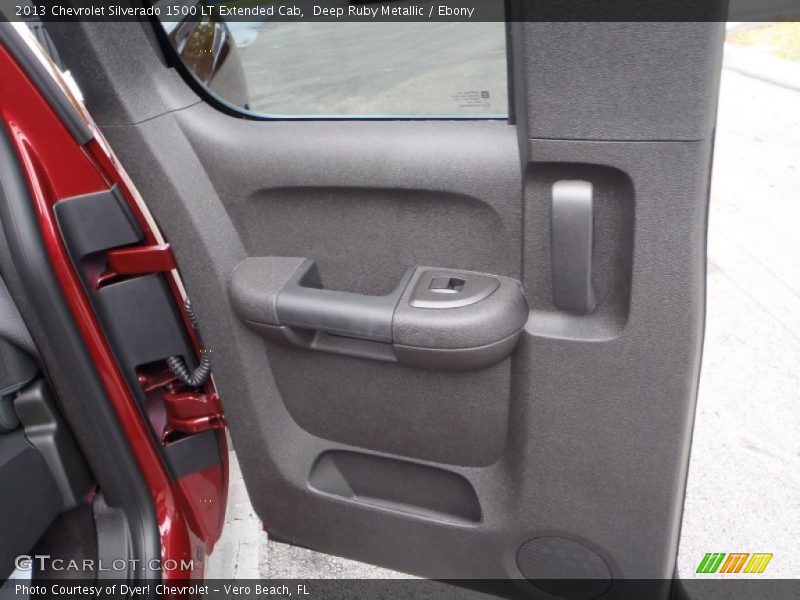 Deep Ruby Metallic / Ebony 2013 Chevrolet Silverado 1500 LT Extended Cab
