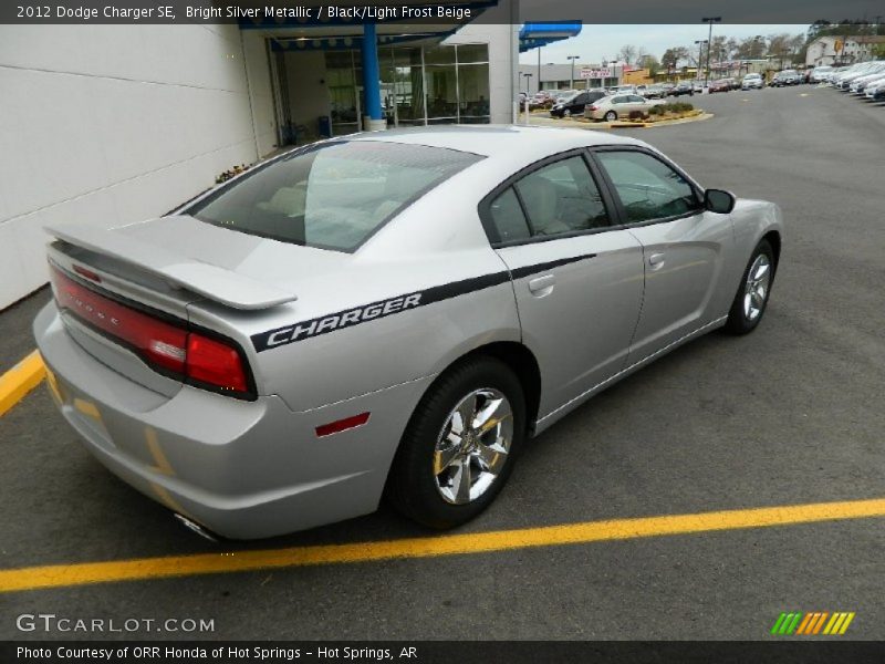 Bright Silver Metallic / Black/Light Frost Beige 2012 Dodge Charger SE