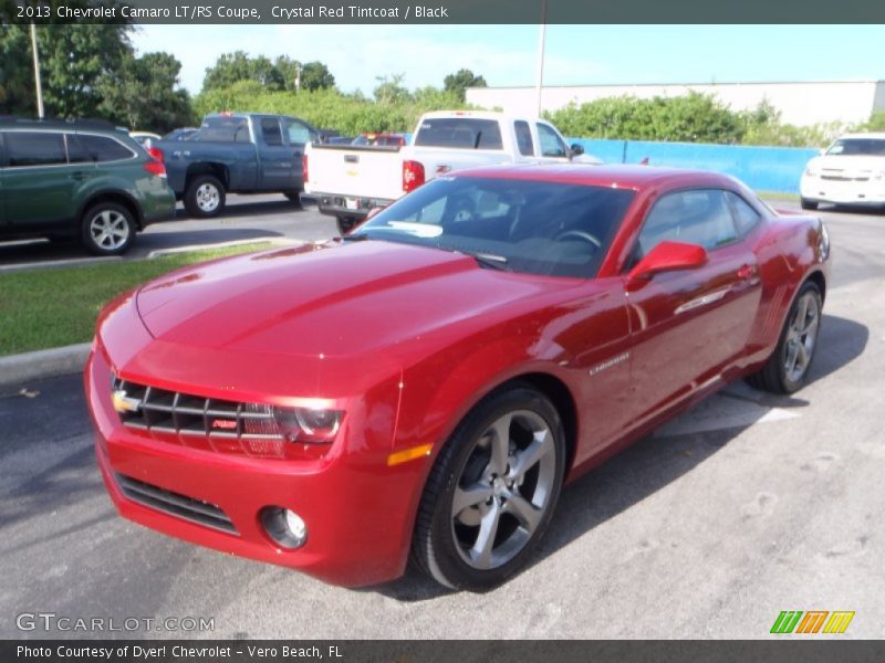 Crystal Red Tintcoat / Black 2013 Chevrolet Camaro LT/RS Coupe
