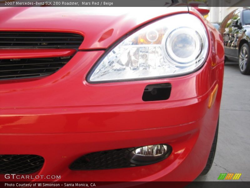 Mars Red / Beige 2007 Mercedes-Benz SLK 280 Roadster