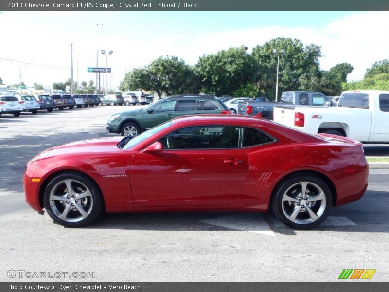 Crystal Red Tintcoat / Black 2013 Chevrolet Camaro LT/RS Coupe