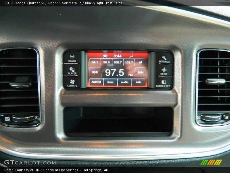 Bright Silver Metallic / Black/Light Frost Beige 2012 Dodge Charger SE