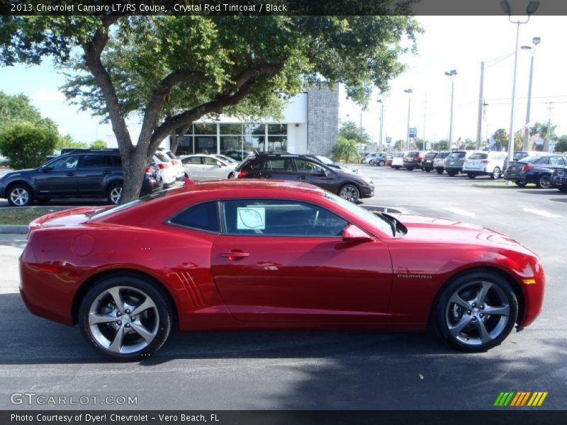 Crystal Red Tintcoat / Black 2013 Chevrolet Camaro LT/RS Coupe