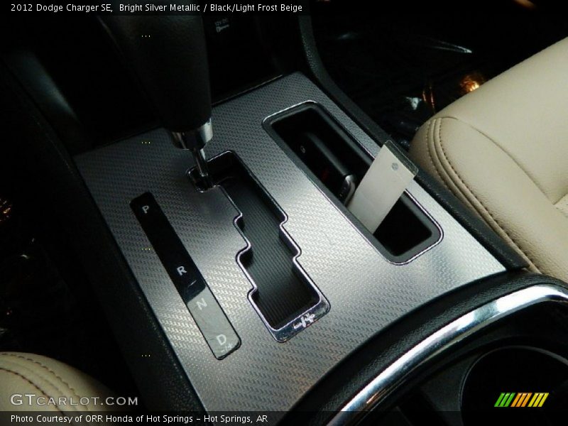Bright Silver Metallic / Black/Light Frost Beige 2012 Dodge Charger SE