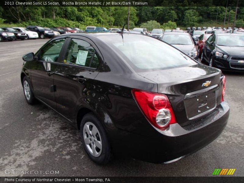 Mocha Bronze Metallic / Jet Black/Dark Titanium 2013 Chevrolet Sonic LS Sedan