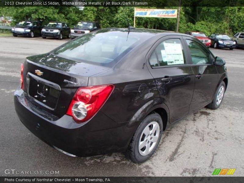 Mocha Bronze Metallic / Jet Black/Dark Titanium 2013 Chevrolet Sonic LS Sedan