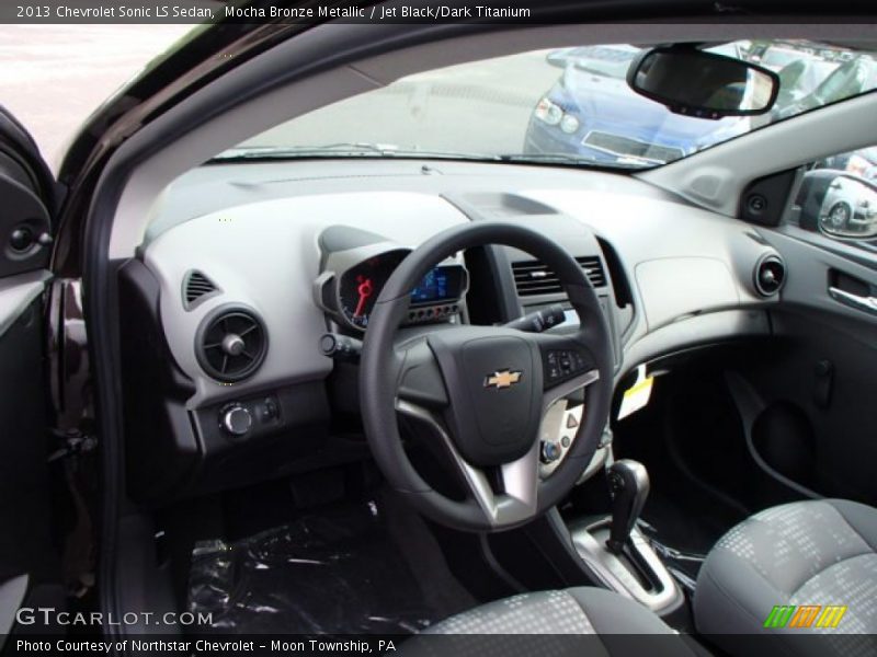 Mocha Bronze Metallic / Jet Black/Dark Titanium 2013 Chevrolet Sonic LS Sedan