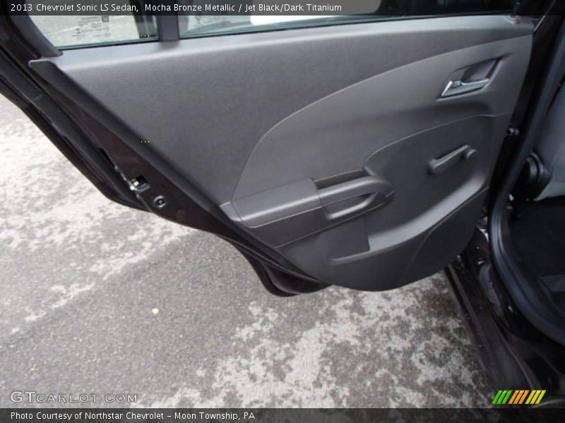Mocha Bronze Metallic / Jet Black/Dark Titanium 2013 Chevrolet Sonic LS Sedan
