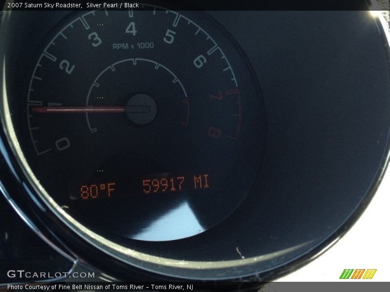 Silver Pearl / Black 2007 Saturn Sky Roadster